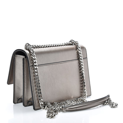 Saint Laurent Metallic Calfskin Small Monogram Sunset Piombo 2 of 9