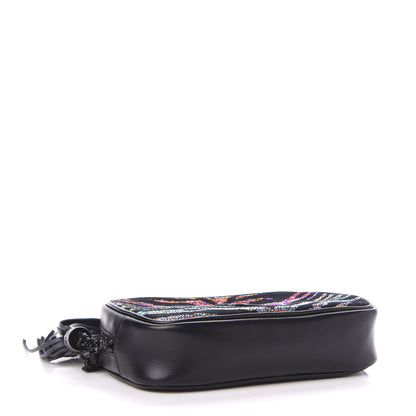 Saint Laurent Canvas Calfskin Metallic Tiger Print Monogram Lou Camera Bag Multicolor 4 of 11