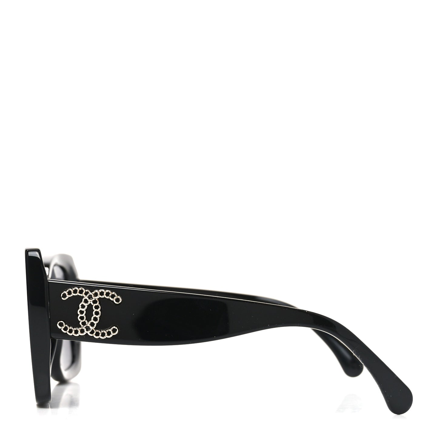 Acetate CC Square Sunglasses 5555 Black