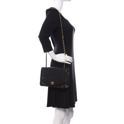 Chanel Lambskin Quilted Medium Single Flap Black 2 of 8