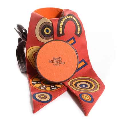 Hermes Silk Tohu Bohu Twilly Rouge Vermillion 5 of 5