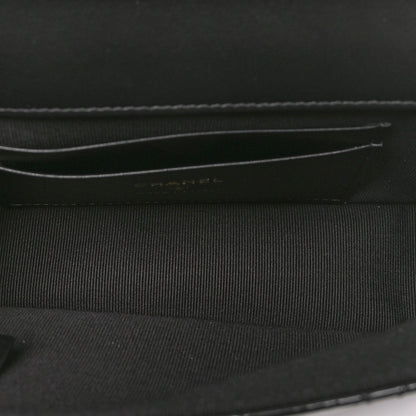 Chanel Patent Quilted Top Handle Clutch  Black 5 of 11