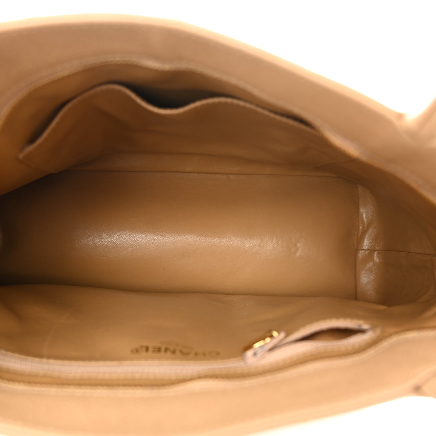 Caviar Quilted Medallion Tote Beige