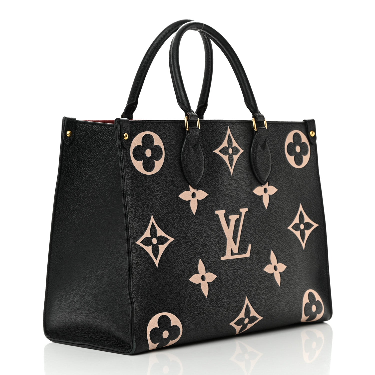 Louis Vuitton Empreinte Monogram Giant Onthego MM Black Beige 3 of 19