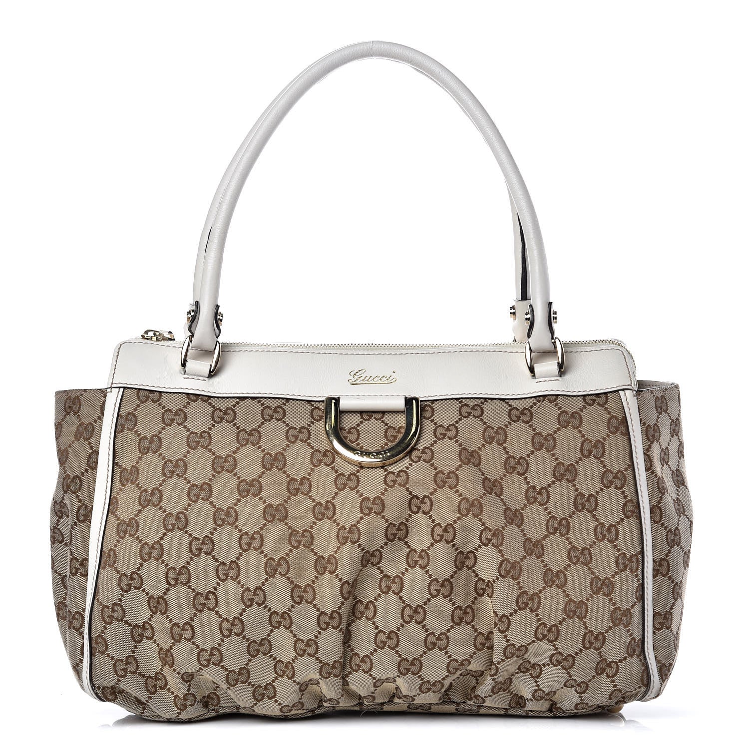 Gucci Monogram D Gold Tote Off White 1 of 18