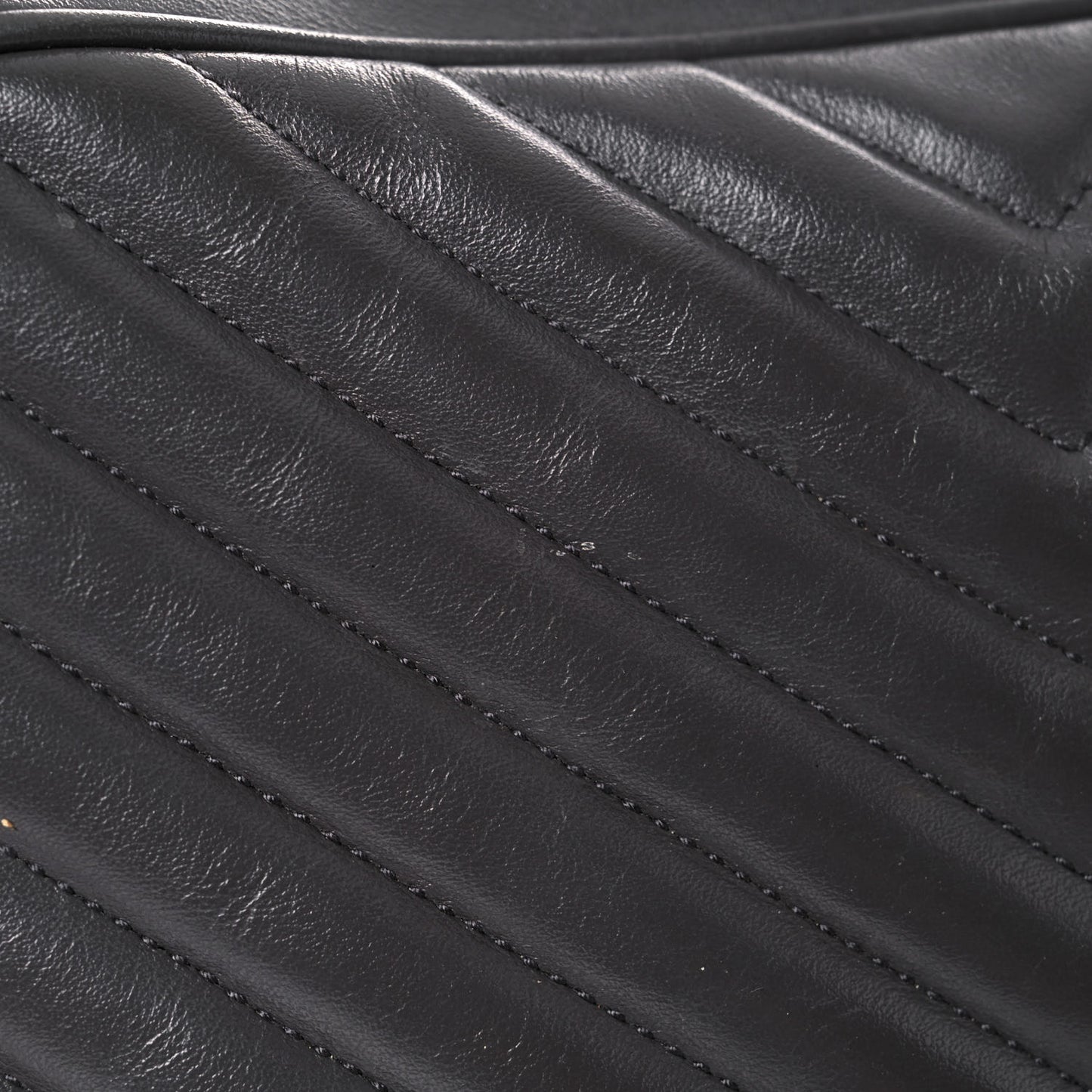 Calfskin Matelasse Monogram Lou Camera Bag Grey Kaki