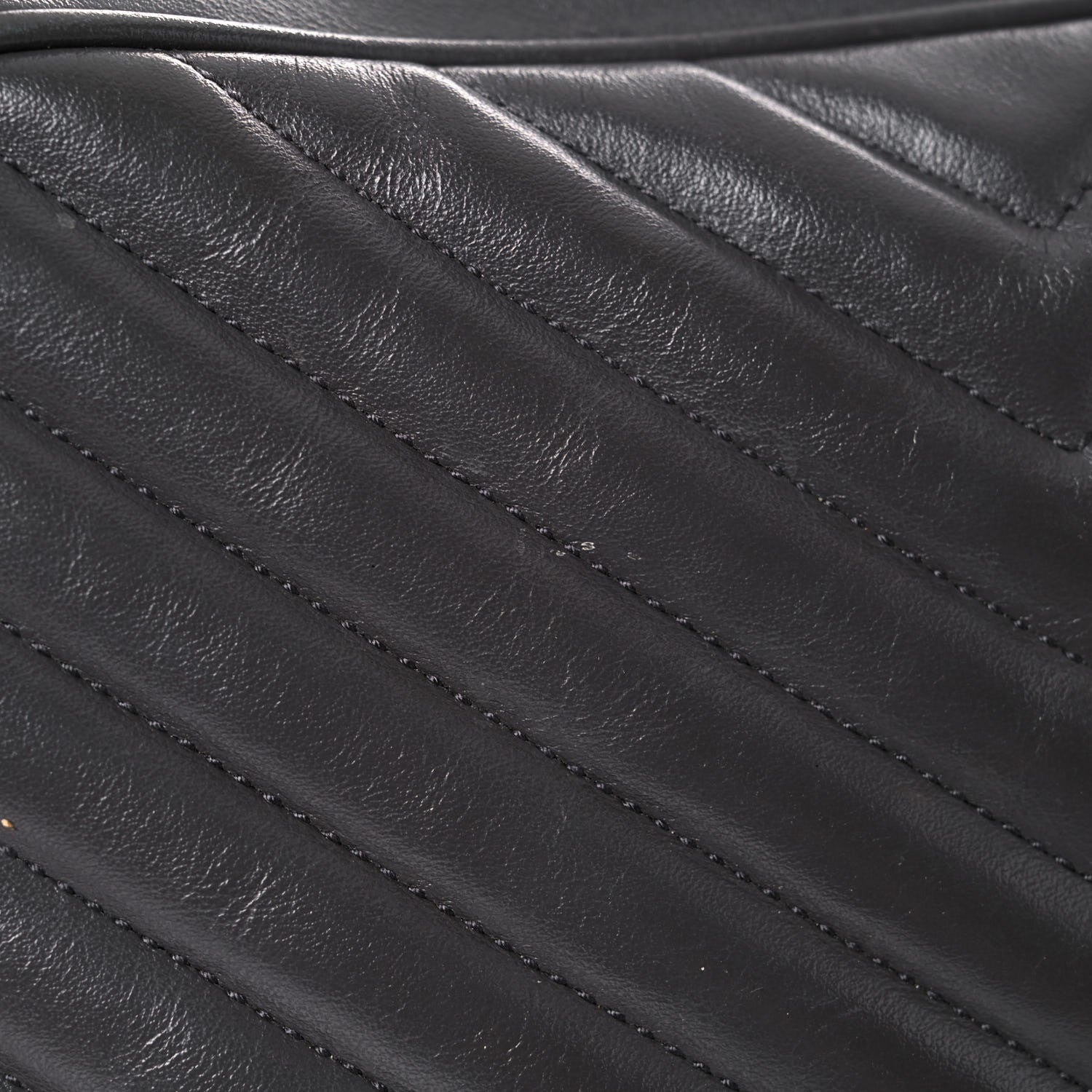 Saint Laurent Calfskin Matelasse Monogram Lou Camera Bag Grey Kaki 19 of 20