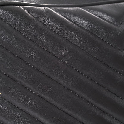 Saint Laurent Calfskin Matelasse Monogram Lou Camera Bag Grey Kaki 19 of 20