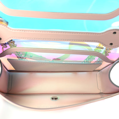 Alexander McQueen Iridescent PVC Calfskin Knuckle Satchel Pink 5 of 9