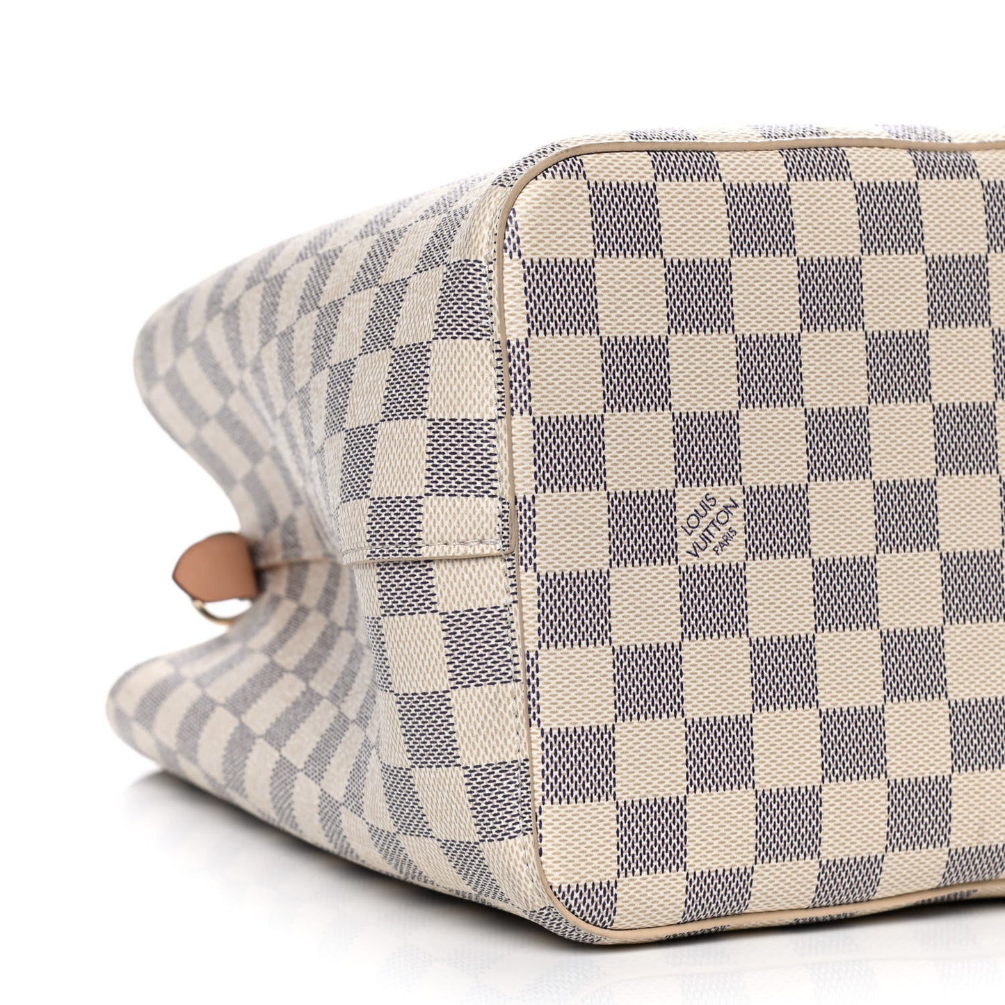Damier Azur Braided Neonoe MM Peach Cream