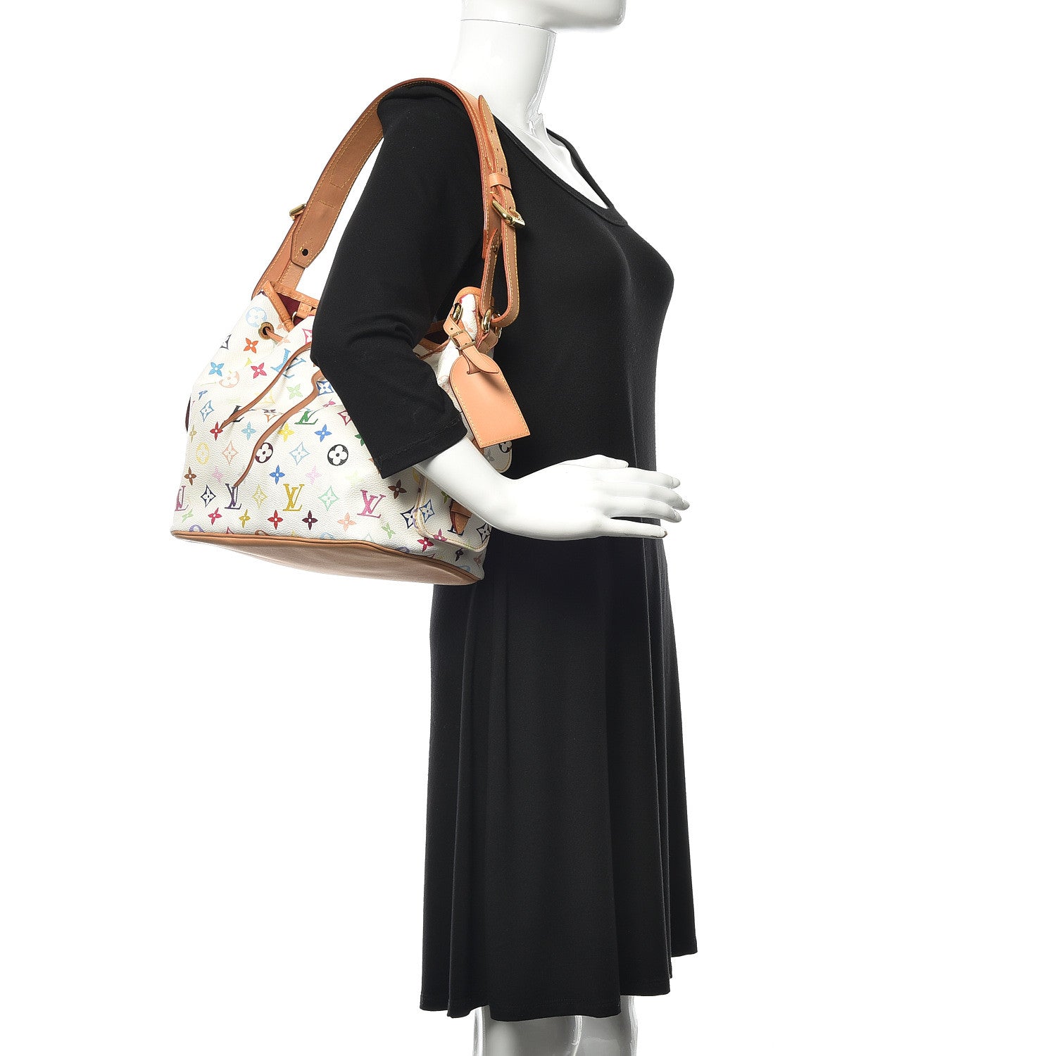 Louis Vuitton Monogram Multicolor Petit Noe White 2 of 16