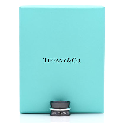 Tiffany Sterling Silver Titanium 1837 Wide Ring 47 4 6 of 6