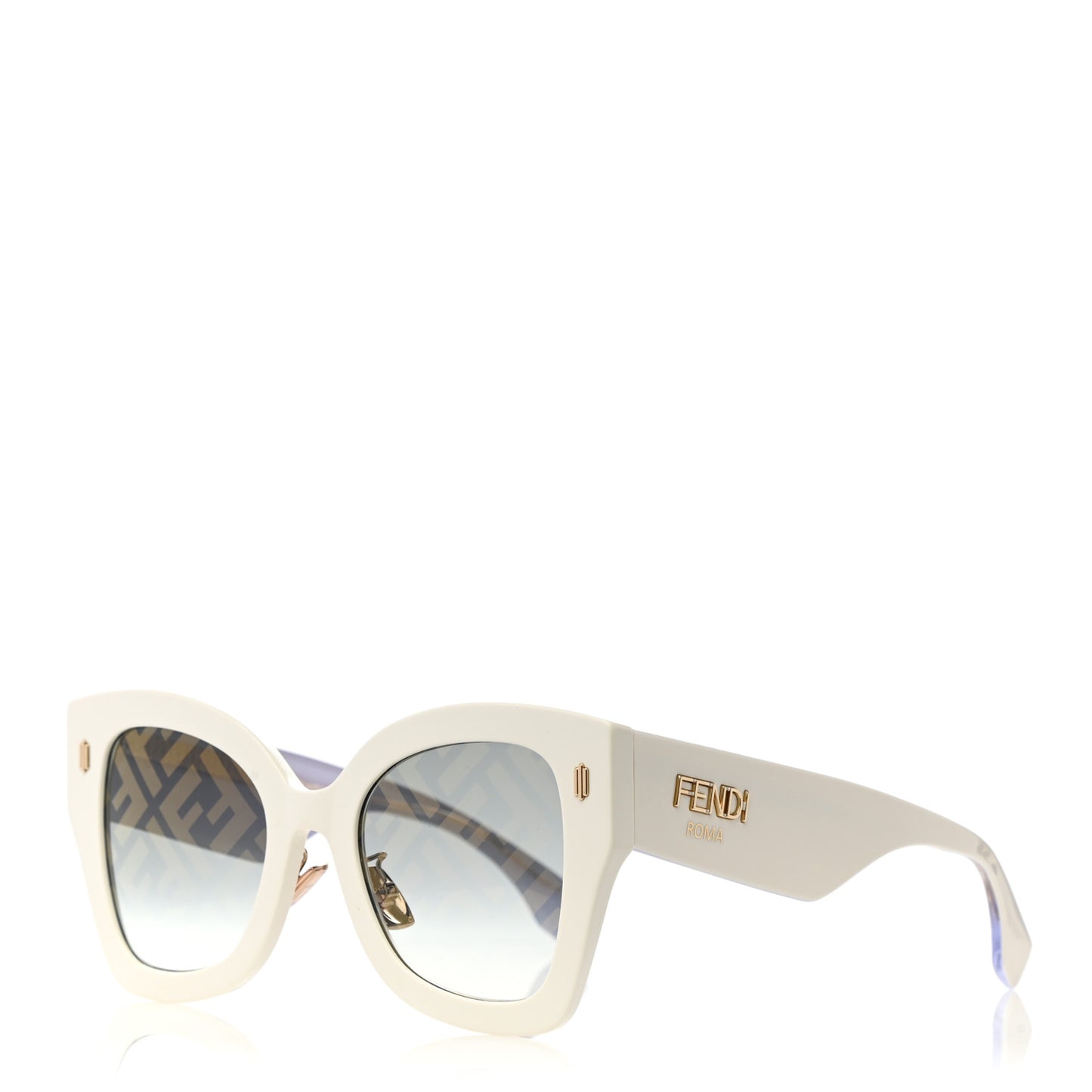 Acetate FF Sunglasses FF 0434/G/S White Gold