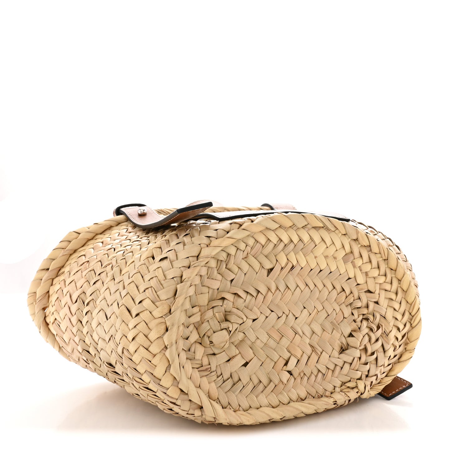 Raffia Small Basket Tote Bag Natural Tan