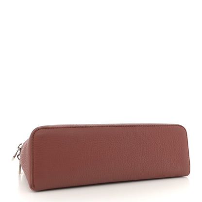 Loro Piana Grained Calfskin L19 Extra Pocket Pouch Kummel 4 of 10