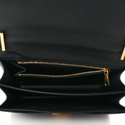 Burberry Calfskin Medium TB Bag Black 5 of 9