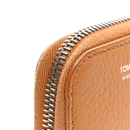 Tom Ford Calfskin Zip Coin Purse Brown 9 of 9