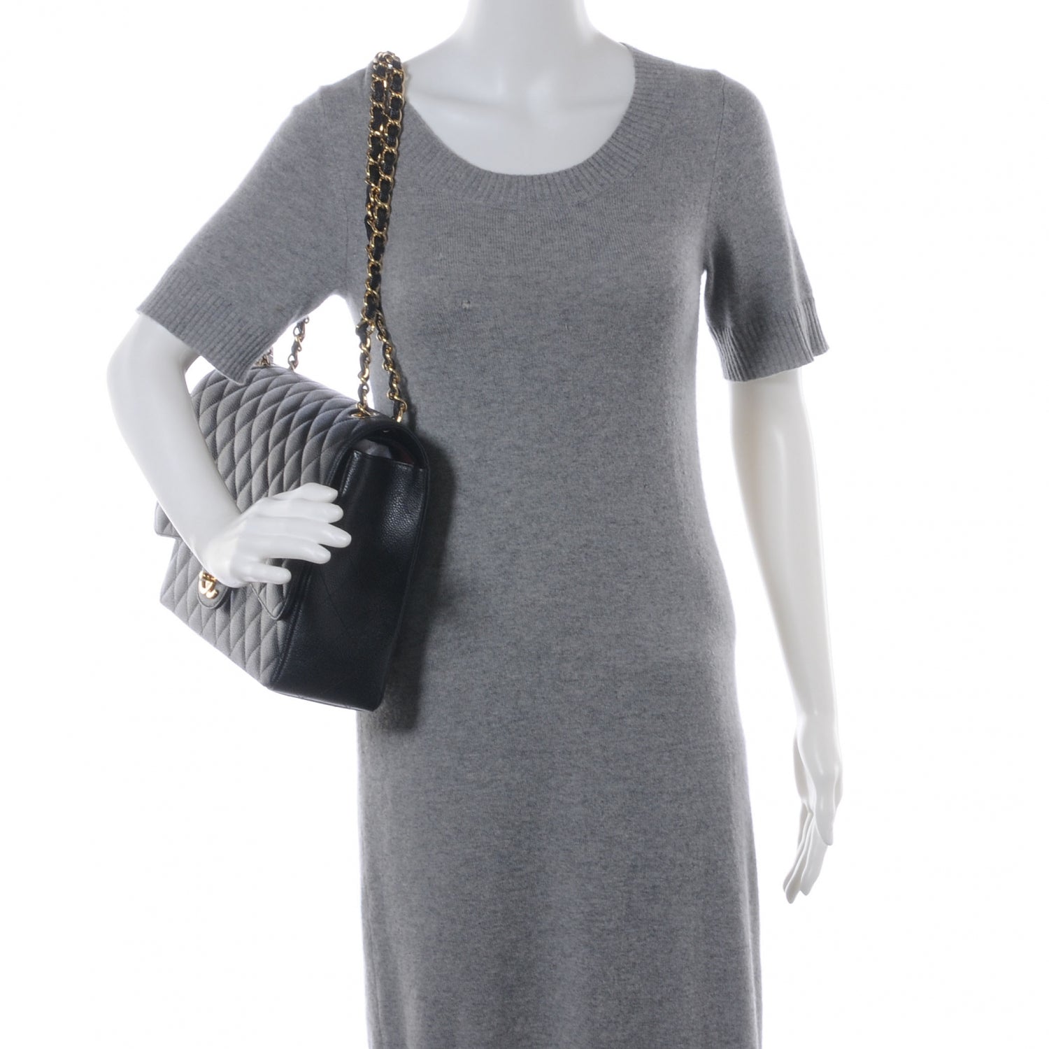 Chanel Caviar Quilted Maxi Double Flap Black 2 of 8