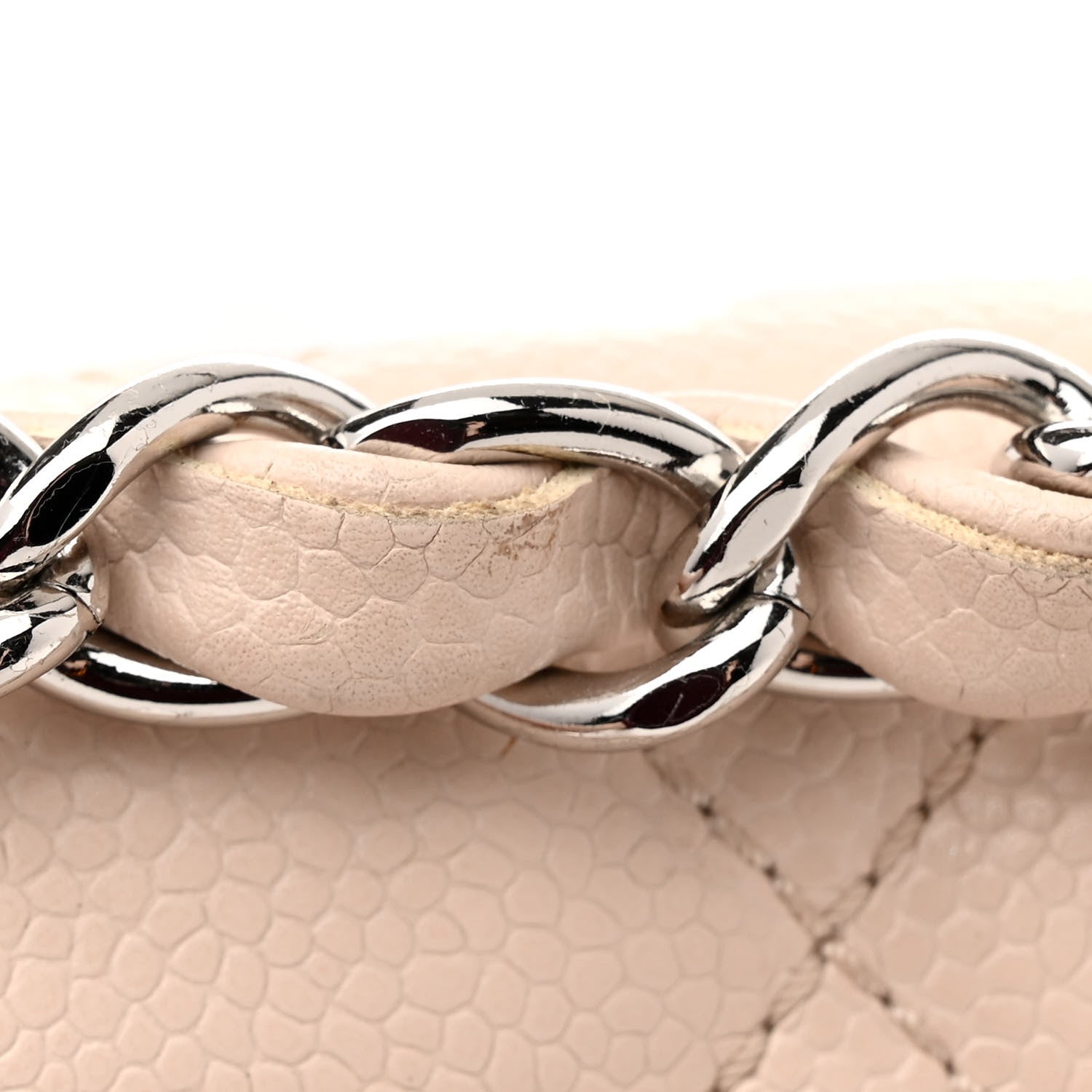 Chanel Caviar Quilted Jumbo Single Flap Beige Clair 16 of 16