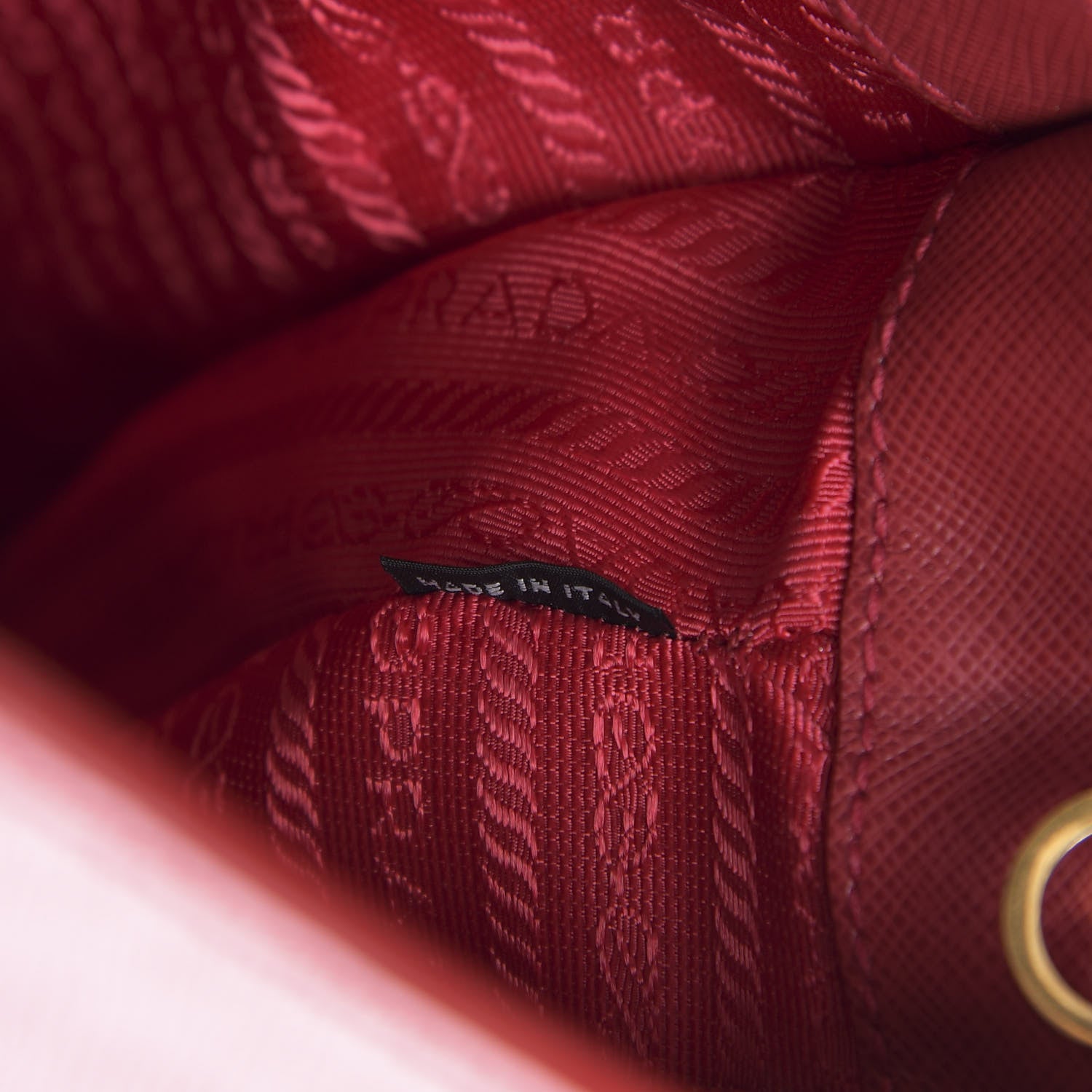Prada Saffiano Lux Medium Tote Fuoco 7 of 16