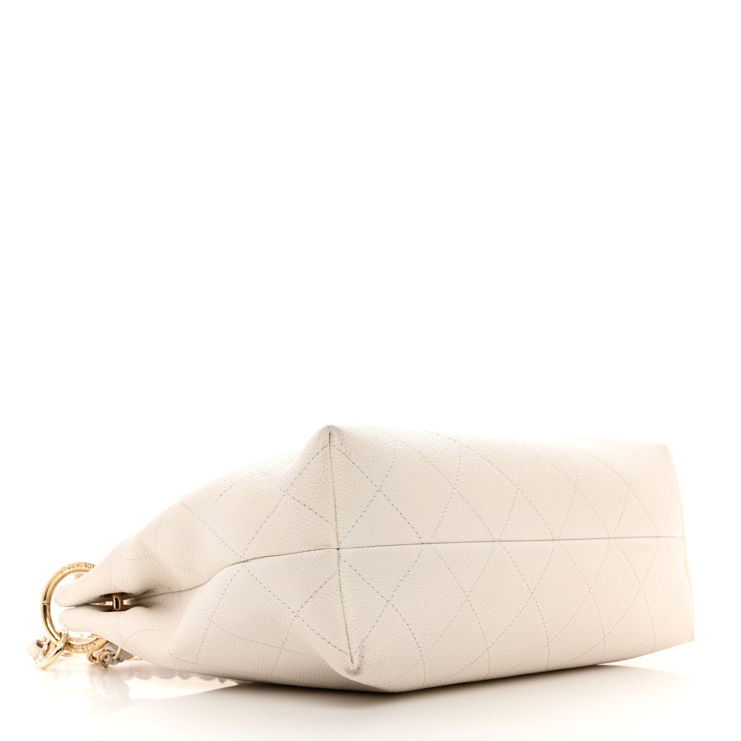 Caviar Quilted City Walk Hobo White