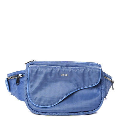 Christian Dior Nylon Saddle Belt Bag Blue 1 of 11
