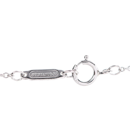 Tiffany Platinum Diamond .90ct Fleur De Lis Key Pendant Necklace 5 of 6
