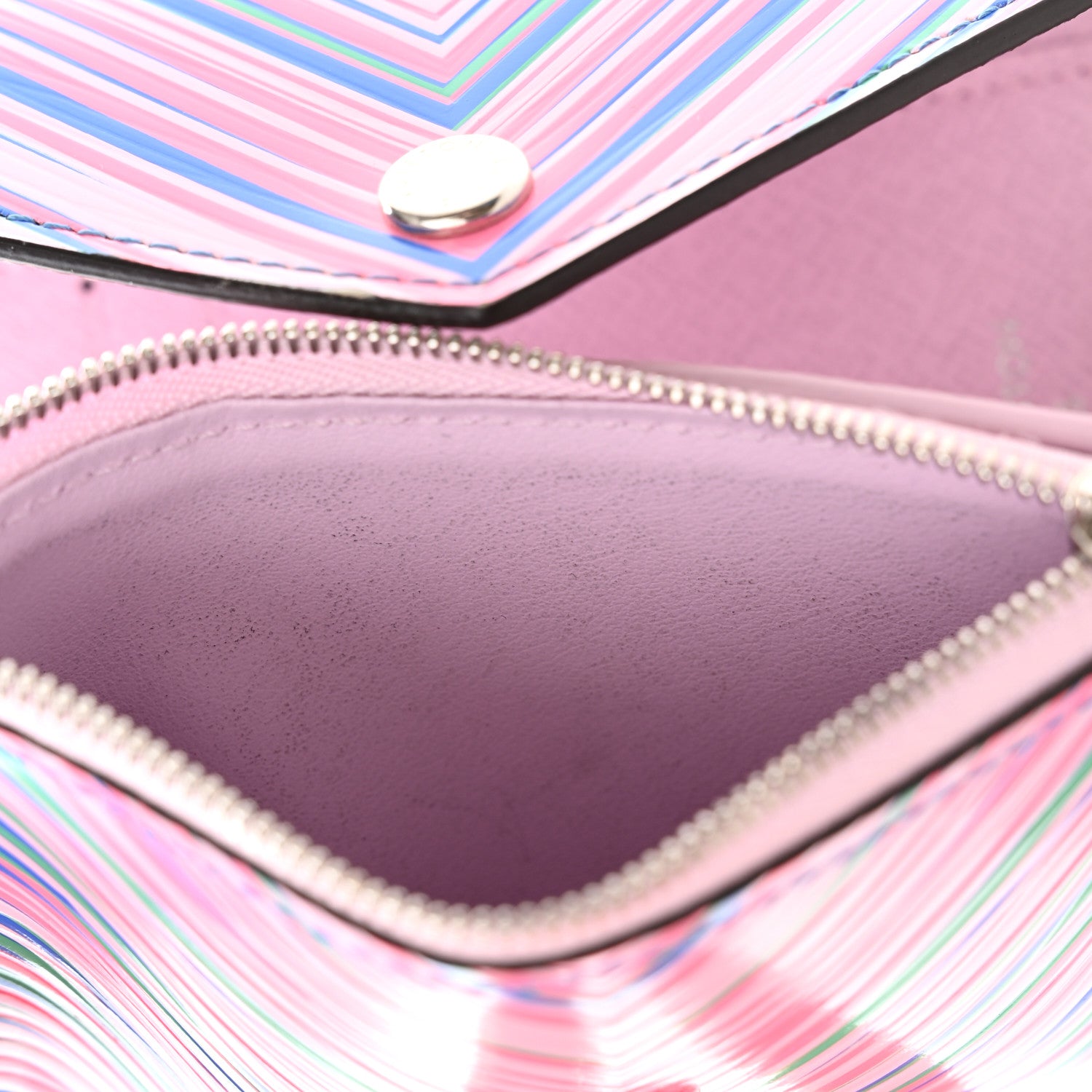 Louis Vuitton Epi Tropical Victorine Wallet Blue Rose 9 of 12