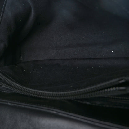 Saint Laurent Calfskin Y Quilted Monogram Monochrome Medium Loulou Chain Satchel Black 5 of 9
