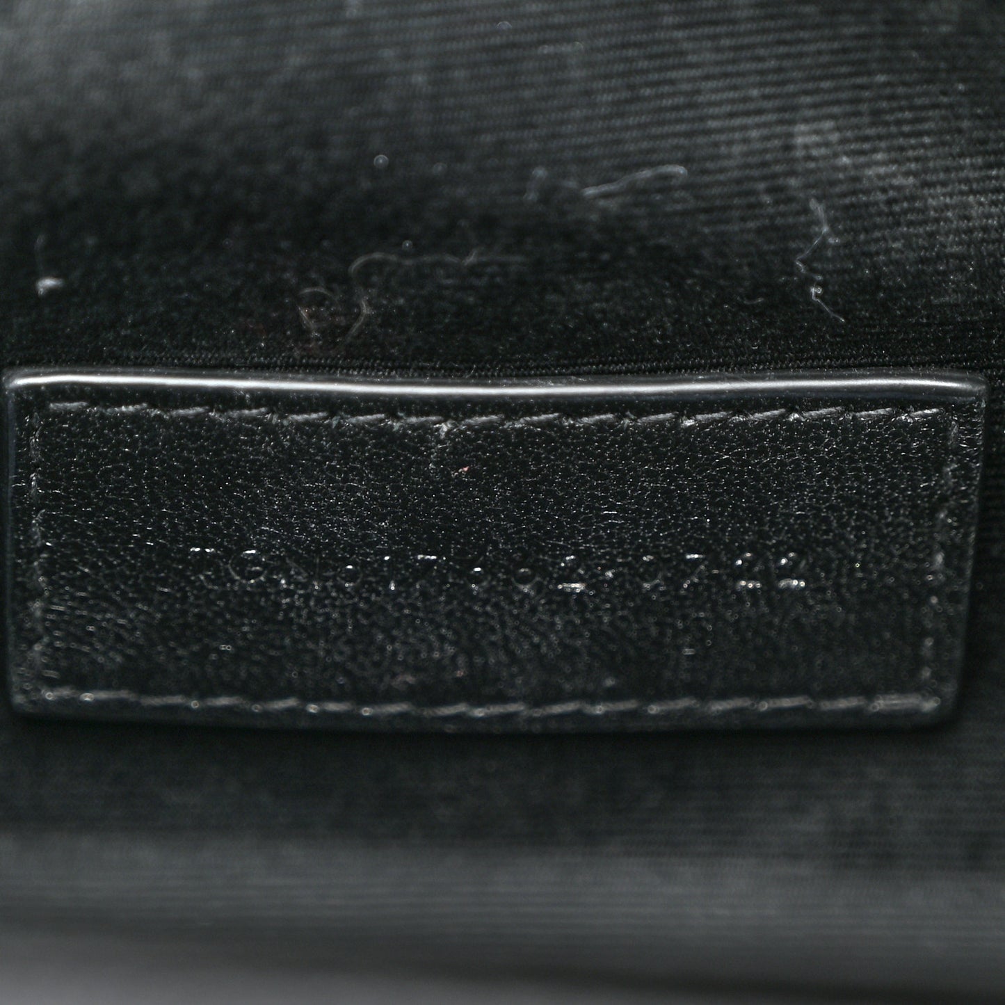 Grain De Poudre Matelasse Chevron Monogram Envelope Clutch Black