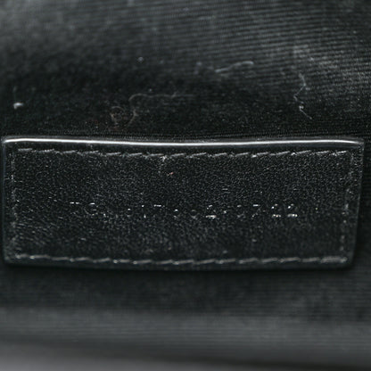 Saint Laurent Grain De Poudre Matelasse Chevron Monogram Envelope Clutch Black 7 of 8