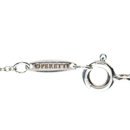Tiffany Sterling Silver Diamond .10ct Elsa Peretti Diamonds by the Yard Pendant Necklace 7 of 13
