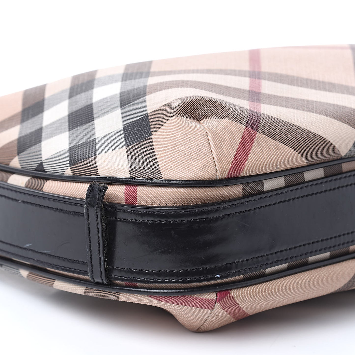 Calfskin Supernova Check Medium Barton Hobo Black