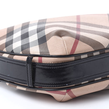 Burberry Calfskin Supernova Check Medium Barton Hobo Black 8 of 22