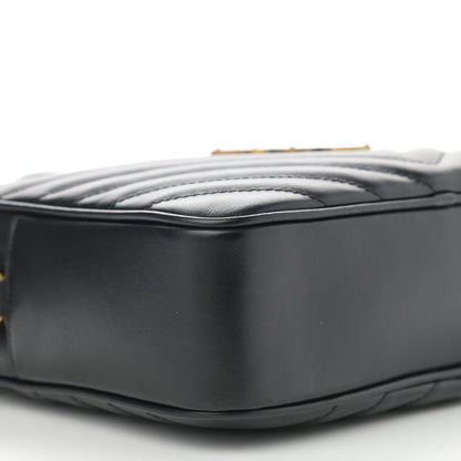 Saint Laurent Calfskin Matelasse Monogram Lou Camera Bag Black 9 of 10