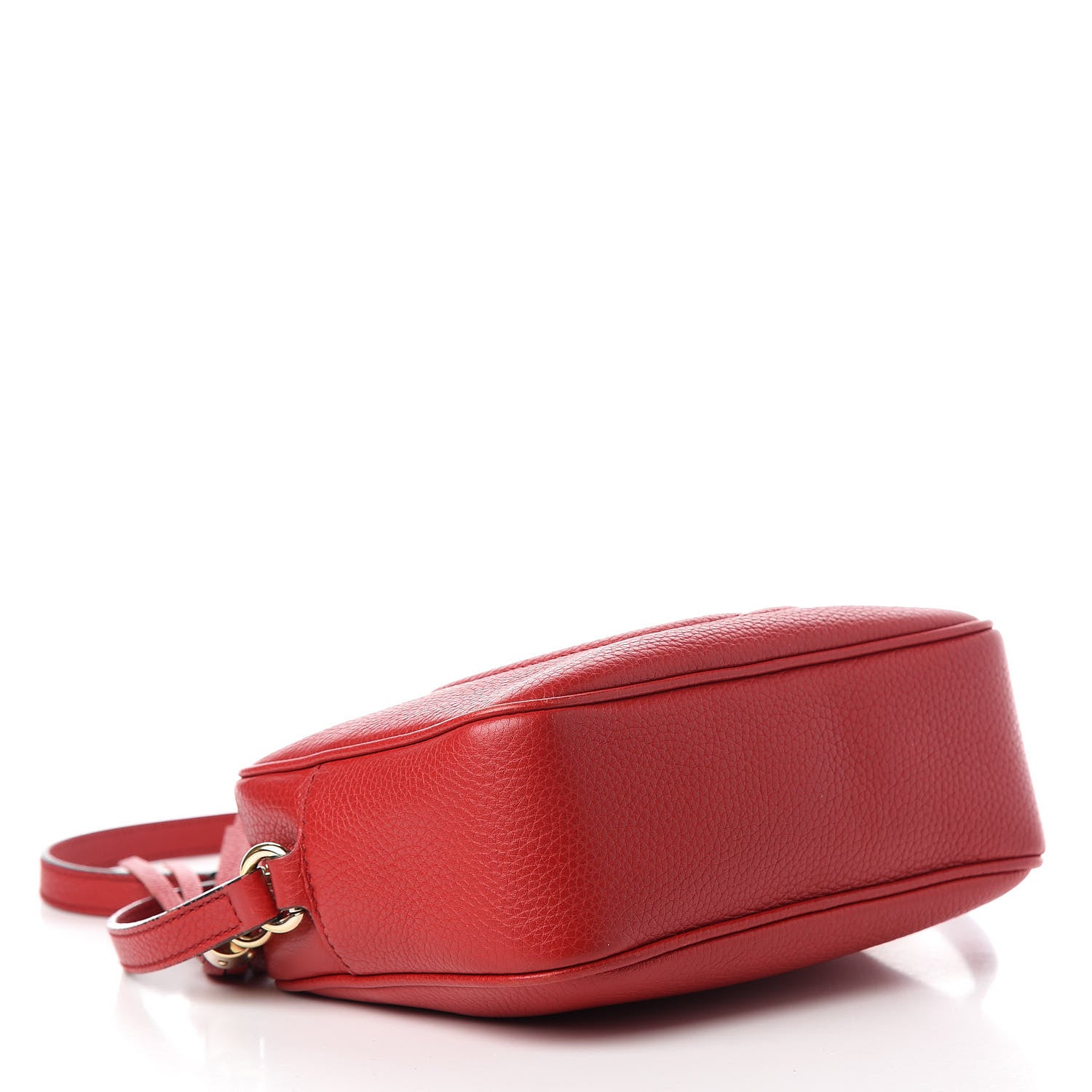 Gucci Pebbled Calfskin Small Soho Disco Bag Tabasco Red 4 of 11