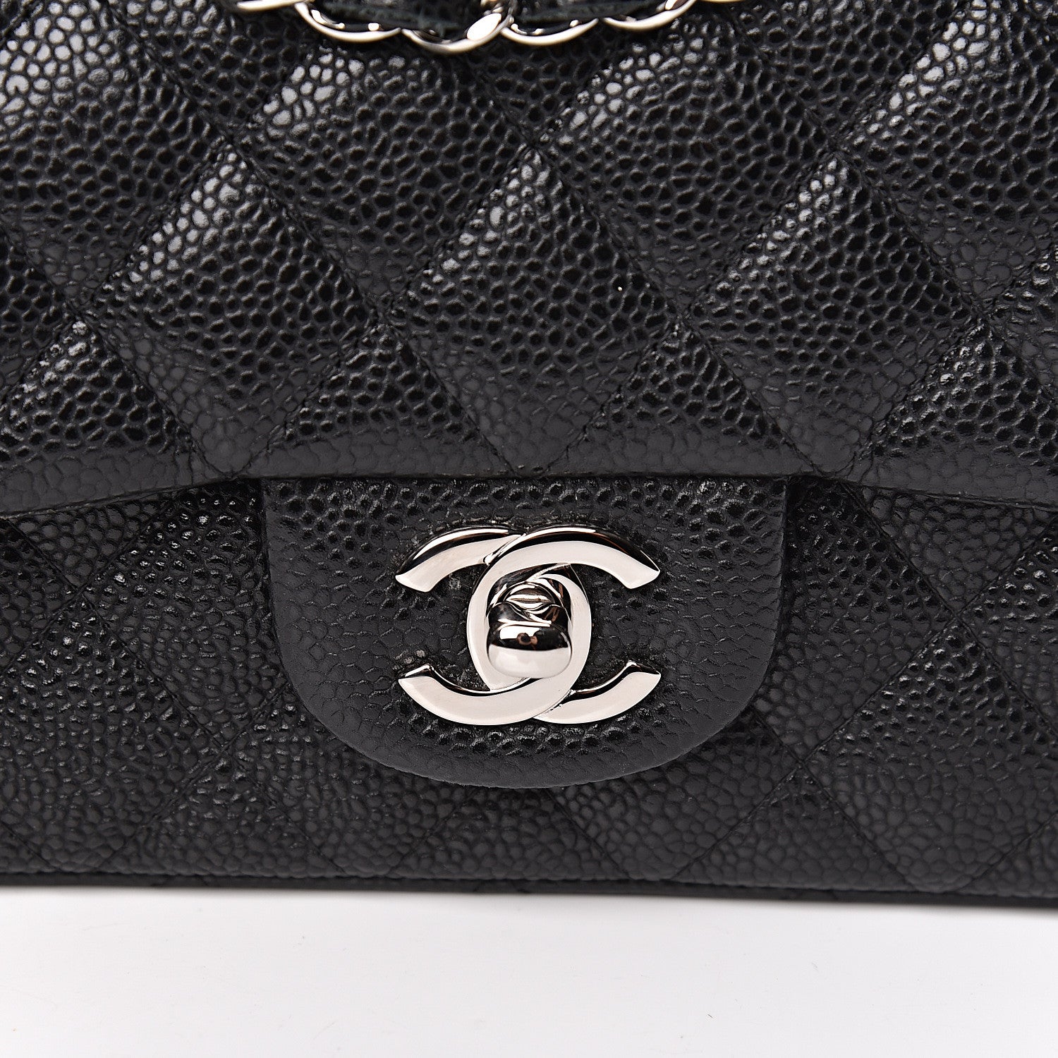 Chanel Caviar Quilted Mini Rectangular Flap Black 10 of 11