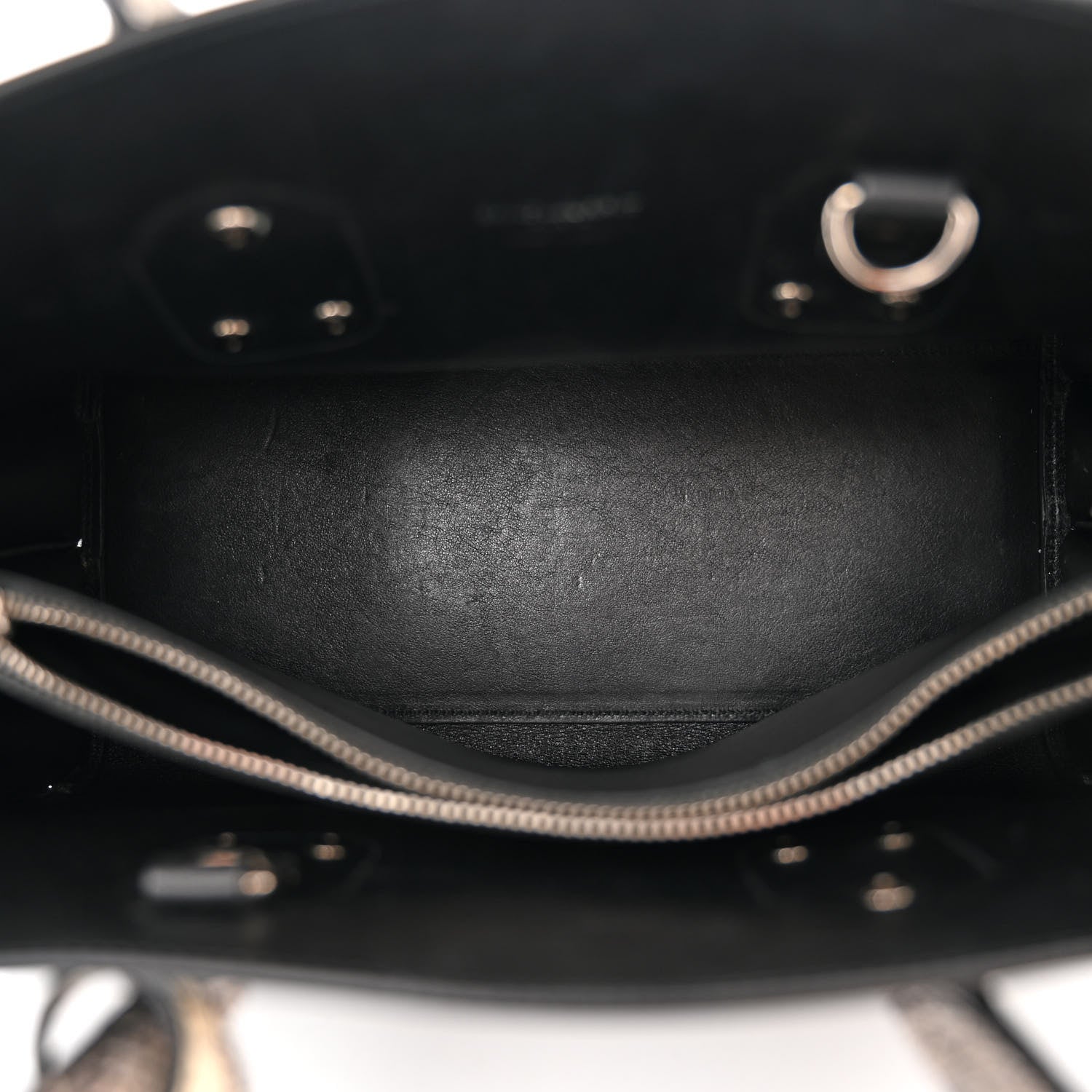 Saint Laurent Calfskin Snake Skin Small Sac De Jour Black 4 of 9