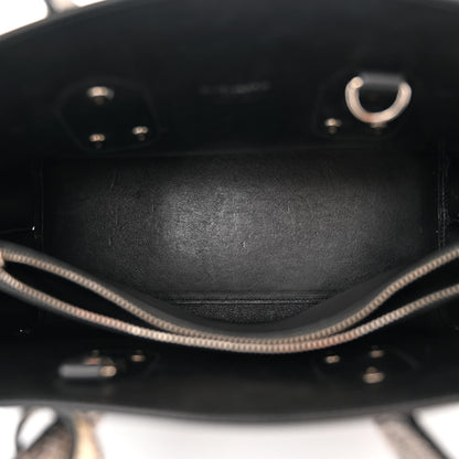 Saint Laurent Calfskin Snake Skin Small Sac De Jour Black 4 of 9