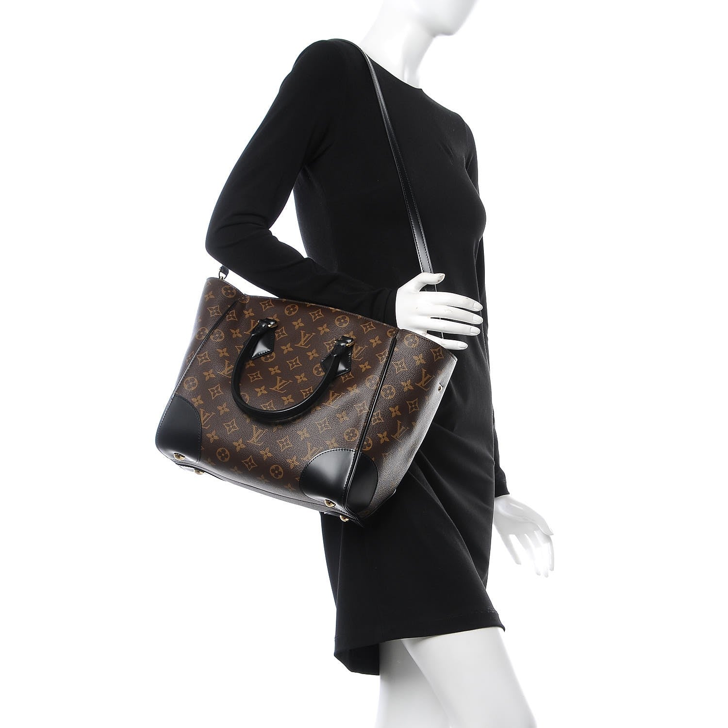 Louis Vuitton Monogram Phenix MM Black 2 of 8