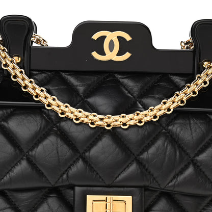 Chanel Aged Calfskin Quilted 2.55 Reissue Mini Hanger Flap Black 8 of 13
