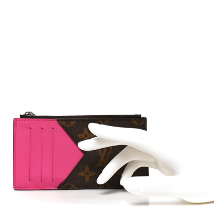 Louis Vuitton Monogram Calfskin Coin Card Holder Rose 2 of 7