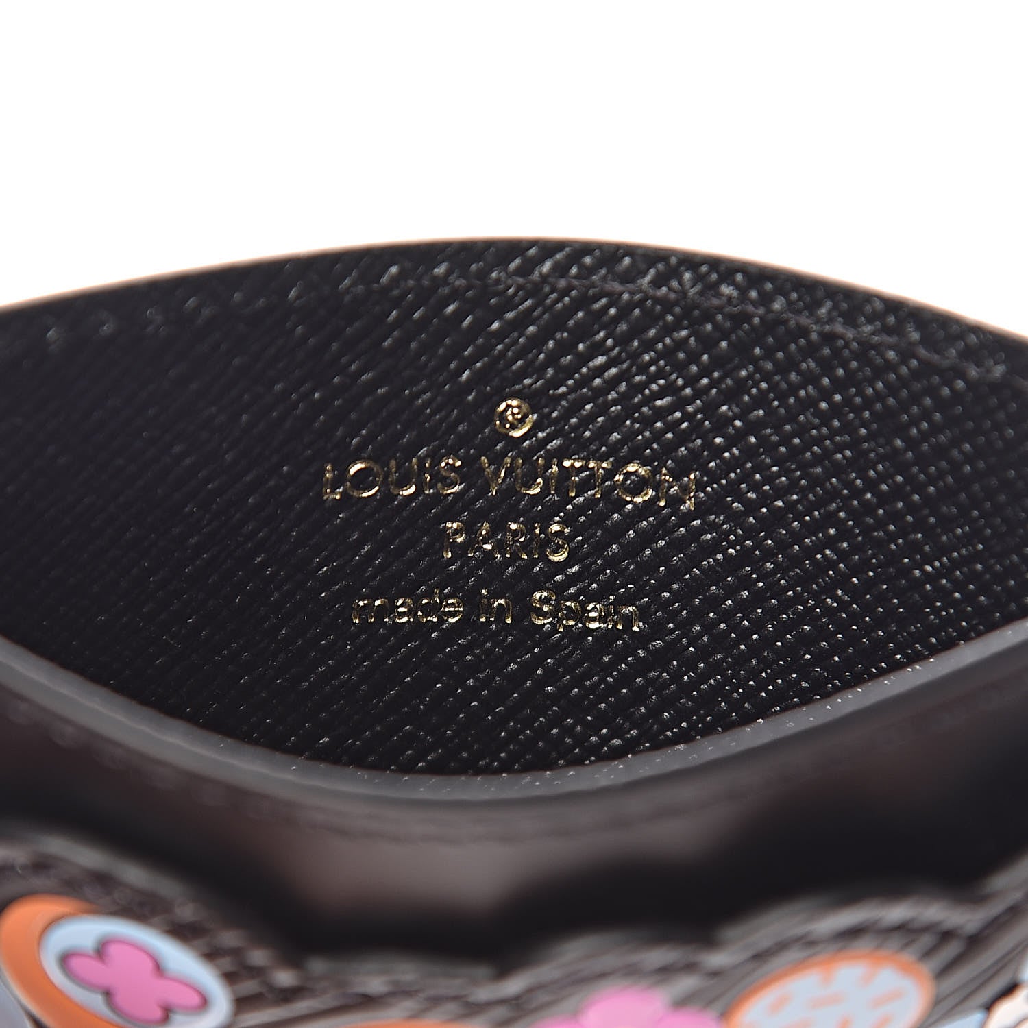 Louis Vuitton Epi Flower Remix Card Holder Black 6 of 8