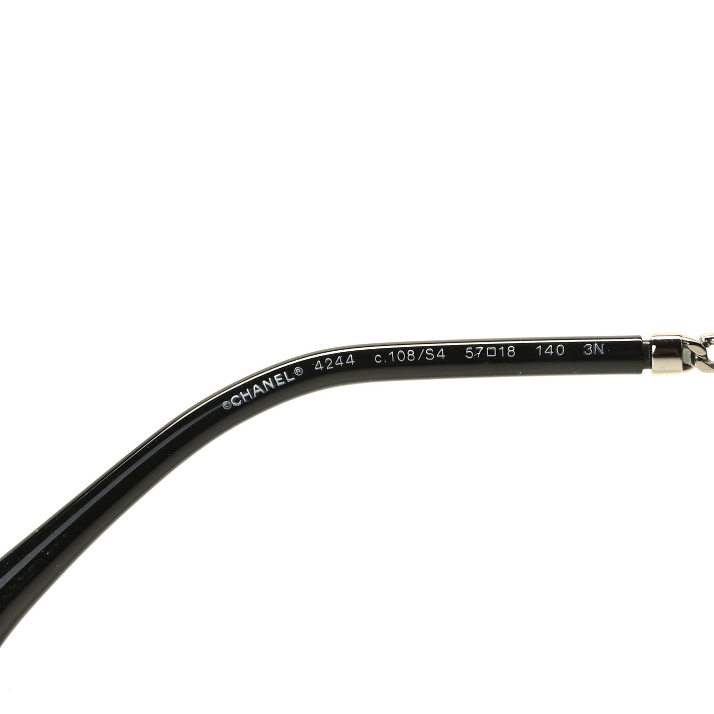 Chain Square Sunglasses 4244 Black