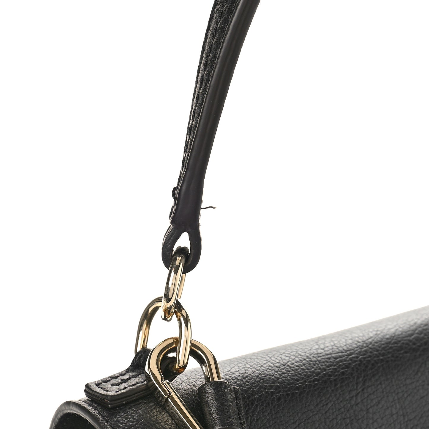 Calfskin Mini Faye Day Shoulder Bag Black