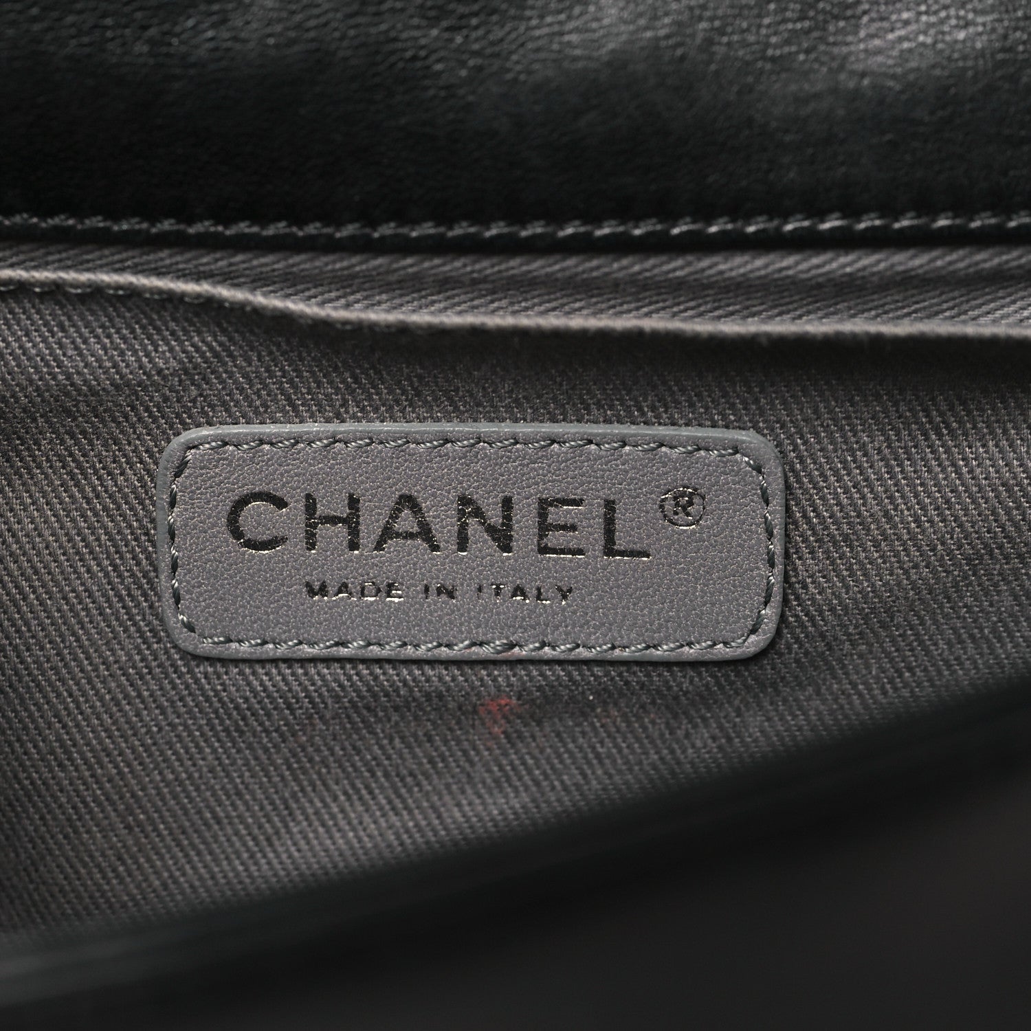 Chanel Lambskin Galuchat Stingray Small Boy Crossbody Flap Black 6 of 11