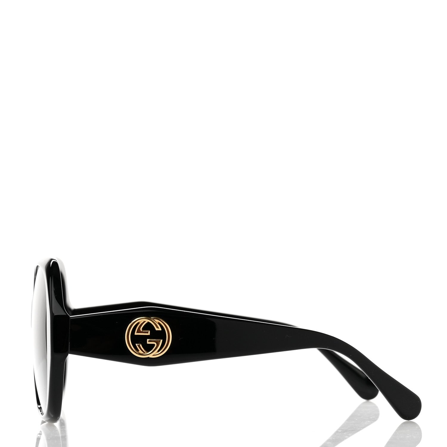 Gucci Acetate Round Frame Sunglasses GG0796S Black 3 of 8