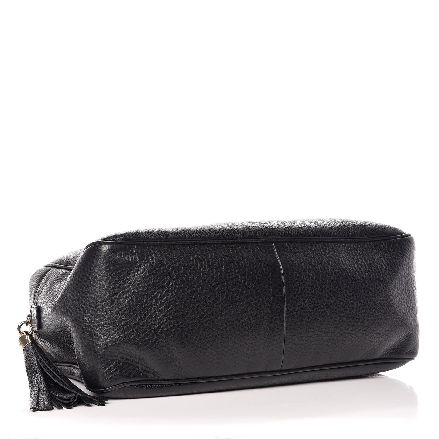 Pebbled Calfskin Medium Soho Bowler Black