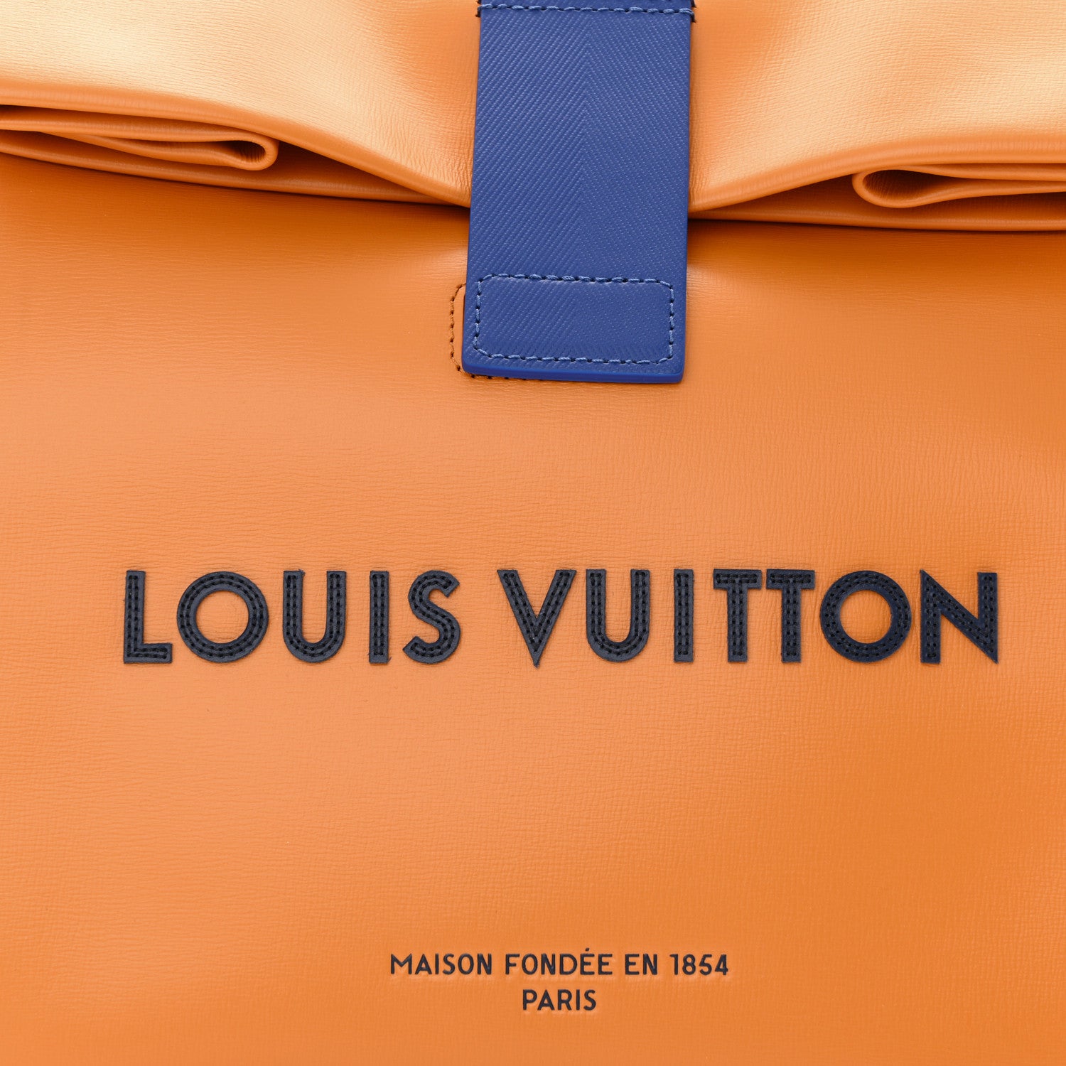 Louis Vuitton LOUIS VUITTON Calfskin Sandwich Bag Safran 7 of 9