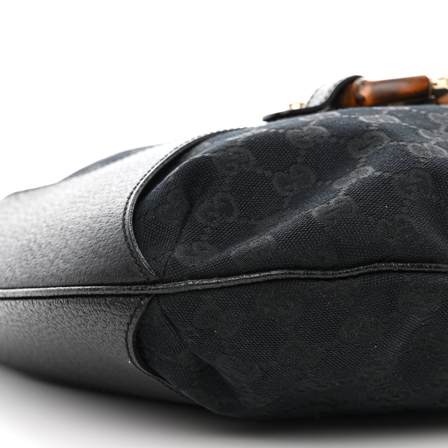 Monogram Bamboo Horsebit Amalfi Hobo Black